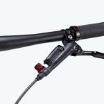 Outbraker hydraulic brake caliper close-up detail